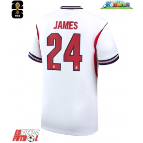 Inglaterra Reece James #24 Primera Equipación Mundial 2026 Manga Corta